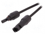 Cable: solar | plug | PIN: 1 | IP67 | 4mm2 | male,female | 10m