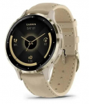 Garmin 010-02785-55 smartwatch / sport watch 3.05 cm (1.2") AMOLED 41 mm Digital 390 x 390 pixels Touchscreen Gold Wi-Fi GPS (satellite)