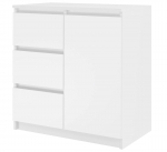 Topeshop 1D3S BIEL KPL chest of drawers