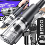 Isikliku hoolduse tooted // Personal hygiene products // Bezprzewodowy odkurzacz samochodowy 120w ręczny mocny filtr hepa+końc&oacute;wki - or1337