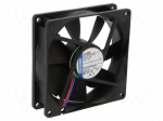 Fan: DC | axial | 92x92x25mm | 102m3/h | 39dBA | slide bearing | 3250rpm
