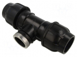 Splice terminal: clamping | for PE pipes | Plast | Medium: water