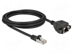 Extender Ethernet | S/FTP | Cat 6a | RJ45 socket,RJ45 plug | 2m | LSZH