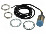 Sensor: inductive | OUT: PNP/NPN NO/NC | 0&divide;18mm | 12&divide;30VDC | M30 | 2m