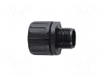 Straight terminal connector | Thread: metric,outside | polyamide