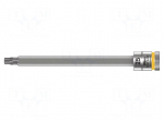 Socket: Torx&reg;-bit | TX25 | 1/4" | 100mm | Chrom-vanadium steel | Zyklop