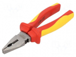 Pliers | insulated,universal | 180mm | Chrom-vanadium steel