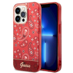 Guess GUHCP14LHGBNHR Hardcase Bandana Paisley for iPhone 14 Pro 6,1" / red