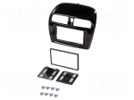 Radio frame | Mitsubishi | 2 DIN | black