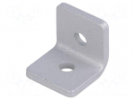 Angle bracket | for profiles | W: 20mm | H: 20mm | L: 20mm | steel