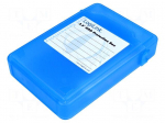 Hard discs housing: 3,5" | Enclos.mat: plastic | blue