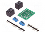 Module: relay | Channels: 2 | 12VDC | max.250VAC | 10A | GPIO | toff: 5ms