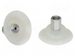 Suction cup | Silicone SI | 50mm | Mounting: G1/8-IG | 17.3g | 91N | 7cm3