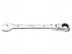 Wrench: combination spanner | rattle,with joint | 32mm | L: 390mm
