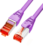 PATCHCORD SKRĘTKA GETFORT CAT.6A S/FTP LSOH 1m fioletowy