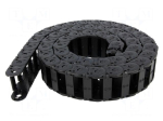 Cable chain | E2.15 | Bend.rad: 38mm | L: 1000mm | Int.height: 14.4mm