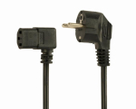 Gembird PC-186A-VDE Power Cord (right angled C13) 1.8m / black
