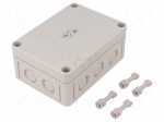 Enclosure: multipurpose | X: 94mm | Y: 130mm | Z: 57mm | TK PS | grey | IP66