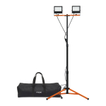 LED valgustus // LED tulvvalgustid // NIVALIS PRO LED zestaw naświetlaczy 2 x 50 W ze statywem, przewodem i torbą