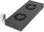 Digitus Konditsioneer 483mm 2 ventilaatorit Black (DN-19 FAN-2-HO-SW)