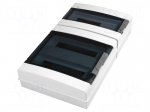 Enclosure: for modular components | IP65 | light grey | ABS | 400V