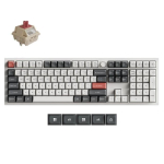 Keychron Q6 Ultra 8K keyboard Universal USB + RF Wireless + Bluetooth White