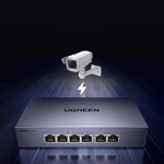 Ugreen 6-port Ethernet switch 1 Gbps with PoE - grey