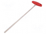 Key | hexagon keys | HEX 8mm | Overall len: 382mm | Kind of handle: T