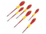 Kit: screwdrivers | Pcs: 6 | insulated,slim | 1kVAC | Torx&reg;