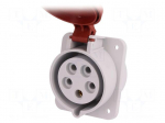 Connector: AC supply 3-phase | socket | female | 32A | 400VAC | IP44
