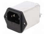 Connector: AC supply | socket | male | 6A | 250VAC | IEC 60320 | -25&divide;85&deg;C