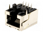 Socket | RJ45 | PIN: 8 | Layout: 8p8c | THT | on PCBs