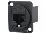 Coupler | FT | Cat: 6 | Layout: 8p8c | RJ45 socket,both sides | 19x24mm