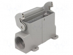 Enclosure: for Han connectors | Han A | size 16A | with latch | PG16