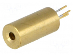 Module: laser | 3mW | red | dot | 645-660nm | 2.5&divide;3.3VDC | 15&divide;25mA