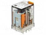 Relay: electromagnetic | DPDT | Ucoil: 110VAC | 10A/250VAC | 10A/30VDC