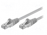 Patch cord | F/UTP | 5e | stranded | CCA | PVC | grey | 7.5m | 26AWG