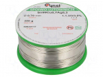 Soldering wire | Sn99Ag0,3Cu0,7 | 700um | 250g | lead free | 216&divide;227&deg;C