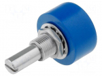 Potentiometer: shaft | single turn | 1k&Omega; | &plusmn;15% | 1W | linear | 6.35mm