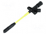 Clip-on probe | with puncturing point | 10A | 60VDC | black | 4mm | 80M&Omega;
