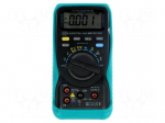Digital multimeter | LCD (6000) | 2,5x/s | VDC: 0,1m&divide;600m/6/60/600V