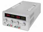 Power supply: laboratory | Channels: 2 | 0&divide;60VDC | 0&divide;5A | 0&divide;60VDC | 0&divide;5A