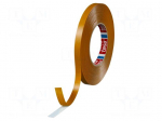 Tape: fixing | W: 12mm | L: 50m | Thk: 225um | double-sided | white | 60&deg;C
