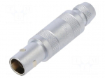 Connector: circular | Series: 0S | plug | male/female | soldering | 10A