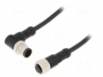 Cable: for sensors/automation | PIN: 8 | M12-M12 | 1m | plug | plug | 30V