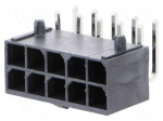 Socket | wire-board | male | Mega-Fit | 5.7mm | PIN: 10 | Layout: 2x5 | 23A