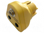 Earthing plug | ESD | yellow | press stud male 10mm