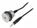 Headphone socket 3,5mm | 22mm | har-port | &Oslash;22.3mm | IP20 | silver