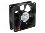 Fan: DC | axial | 24VDC | 80x80x25.4mm | 58m3/h | 26dBA | slide | 2600rpm