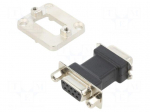 Transition: adapter | D-Sub 9pin female,both sides | PIN: 9 | 3A